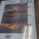 16x20 Poster Frame, Display Pictures 11X14 with Mat or 16x20 Without, Wall Hanging Frames, Rustic Brown, 3 Pack