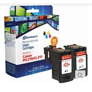 Dataproducts Remanufactured Ink Cartridges for Canon PG-210/CL-211 - Black/Tri-Color