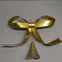 Large Gold Bow Christmas Tree Topper,9.4 Inch Metal Tree Topper,Gold Bow Christmas Decorations for Xmas Home Decor Holiday Party Indoor Outdoor Shop Office