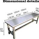 Stainless Steel Outdoor Patio Bench, Weatherproof Backless Garden Bench,Indoor Hallway Entryway Benches, for Porch Park Commercial Use(39.4 * 13.8 * 17.7in), 100*35*45cm/39.4*13.8*17.7in
