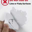 Uniclife 60 Pcs Self Adhesive Picture Hooks 33 Max lbs Load No Drill Screw Stickers Heavy Duty Picture Hangers Without Nails Wall Hooks for Hanging Waterproof Hangers Sticky Hook for Bathroom Kitchen