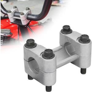 RUTU 7/8 Inch 22mm ATV Handlebar Risers, Handlebar Clamp 7/8" Motorcycle Handlebar Mount with Mounting Bolts for Most ATV UTV Quads 4 Wheeler Motorcycle