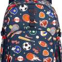 Choco Mocha Balls Backpack for Boys, Kindergarten Backpacks for Boys Backpack Ages 6-8, Boy Elementary School Bookbag 17 Inch, Blue
