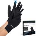 Copper Arthritis Gloves for Women Men, Touch Screen Anti-Slip Arthritis Compression Gloves for Relieving Carpal Tunnel Aches, Rheumatoid Pains, Joint Swell (Medium: 2 3/5''-3 1/8'', One Pair)