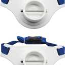 2 Pcs Fishing Rod Belt 2. 3 Inch Inner Dia Fishing Fighting Waist Belt Rod Holder, 360 Degree Adjustable(White, 2 Pcs)