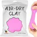 Cutedeer Pink Air Dry Clay, 1.1lb Foam Modeling Clay, Soft Squishy Molding for Kids Adults, Arts & Crafts Project Slime Supplies(1.1lb - 1 Pack, Pink)