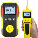 FORENSICS DETECTORS FD - OXYGEN O2 Detector Analyzer + PUMP with Probe by FORENSICS - USA NIST Calibrated - USB Recharge - Sound, Light and Vibration Alarms - 0-30% O2 -