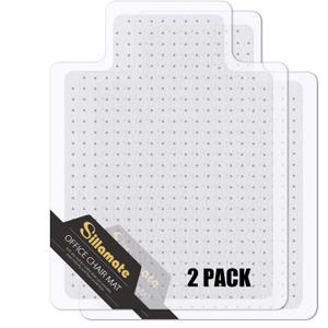 36'' x 48'' Office Chair Mat for Carpeted Floors, Flat Packed, Easy Lay Flat, Heavy Duty Floor Mat,Eco-Friendly Series Studded Carpet Desk Chair Mats (36X48X2PCS)