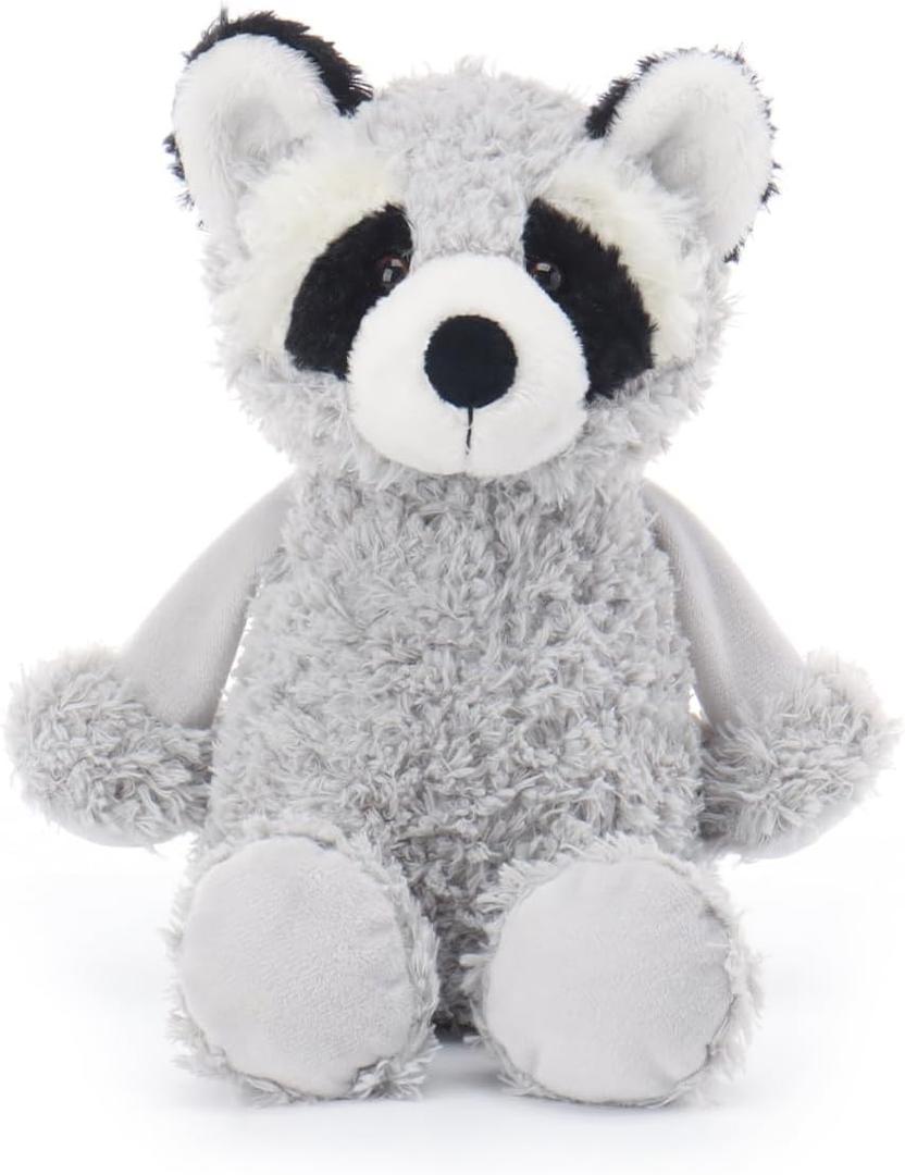 Apricot Lamb Toys Plush Gray Raccoon Stuffed Animal Soft Cuddly Perfect for Child Gray Raccoon, 9 Inches