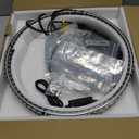 15.5 Inch Cool White Rim Lights,Wheel Light for Cars,Pure White Wheel Lights,6500k Cool White,IP68 Waterproof,Rocker Switch Control,Double Row LED Beads4 Pcs