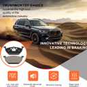 Disc Brake Pad Set Blue Semi-Metallic With Hardware HZ768 Compatible With Select Volkswagen Beetle, Golf, Golf City, Jetta, Jetta City; FRONT