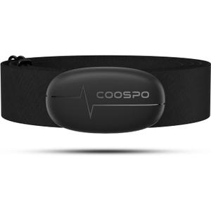 COOSPO H6 Heart Rate Monitor Chest Strap Bluetooth 4.0 ANT+ IP67 Chest Heart Rate Sensor for Peloton Polar DDP Yoga Map My Ride Garmin Sports Watches