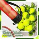 Lenwen 2 Pack Tennis Ball Tube Pickup, Fits 15 Tennis Ball with Shoulder Strap, Lightweight Collector Holder Picker Grabber Retriever Tube Carrier for Players, Coaches & Instructors, 38.2 in