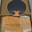 Engrowtic Wooden Funeral Guest Book Set for Memorial Service Celebration of Life Decorations Loving Memory Guestbook Included Share a Memory or Words of Love Cards Pen Table Sign(Tree of Life)