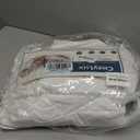 CozyLux California King Comforter Set with Sheets 7 Pieces, White Seersucker Bed in a Bag Cal King Luxury Soft Bedding Sets with Down Alternative Comforter, Sheets, Pillowcases & Shams for All Season