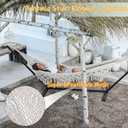 ZEAN Handwoven Hammock with Tassels by Thick Cotton Rope XL Two Person Hammock for Outside Patio Backyard Garden Beach 550LB Capacity