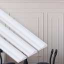 Peel and Stick Upgrade Chair Rail Molding Trim, Flexible Self-Adhesive Paintable White TPE Decorative Strips for Bedroom, Living Room, Kitchen (1.3 in x 32.8 ft)