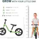 12 Inch Kids Balance Bike for 2-5 Years Old Toddler Single-arm Fork Design with Adjustable Soft Seat&Handlebar Best Gift Option for Kids, Standard