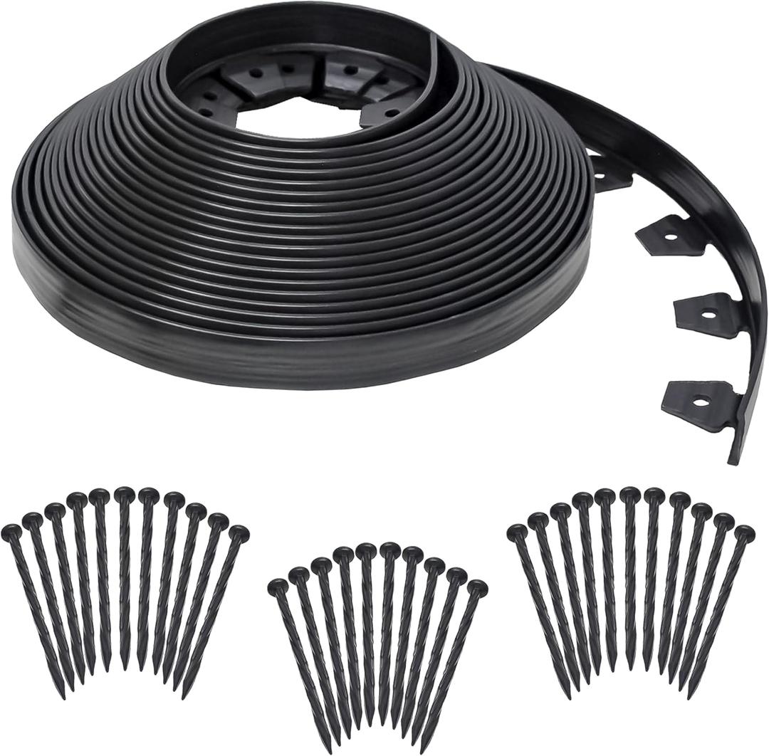 EasyFlex No-Dig Landscape Edging Kit - 100 ft., Black