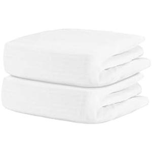 Newton Baby Organic Fitted Crib Sheets (2-Pack) - Ultra Breathable and Soft, 100% Organic Muslin Cotton, Fits All Standard Cribs, White