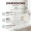 2-Tier Pastry Display Case, Countertop Acrylic Bakery Display Case