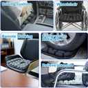 Takzop Air Seat Cushion, Airplane Cushion Seat, Inflatable Seat Cushion for Airplane, Stadium Seats, Office Chair, Wheelchair, Cars, Home Living