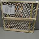 Toddleroo by North States - Diamond Mesh Wooden Baby Gate: Pressure Mounted Baby Gate for Doorways - Adjustable 26.5 to 42 Inches Wide - 23 Inches Tall