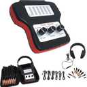 Shkalacar Chassis Ears Automotive Electronic Stethoscope, Mechanic Stethoscope Car Engine Noise Detector with Headphones, Multi-Channel Sensitivity Diagnostic with Extension Cables & Handbag