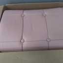 Bench Cushions for Indoor Furniture,45x18x4 in,Light Pink
Durable shredded foam thick bench seat cushion Pad,non-slip bottom and tufted design,fits most indoor benches.