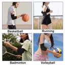 2 Pair Sport Elbow Pads, Volleyball Arm Brace Pads Elbow Protector Fitness Arm Protector Compression Breathable with Soft Support Cushion for Men and Women(Black,S)