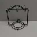 Lareina 3-Ounce Porcelain Espresso Cups Set of 6, Stackable Coffee Cups with Saucers, Spoons and Metal Stand, Ceramic Demitasse Mugs, Espresso Accessories for Machine, White