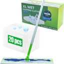 20 Count XL Wet Pads Refills for Swiffer Sweeper XL Mop, Disposable X-Large Wet Mopping Cloths, Extra Large Size Pads Refill for Multi-Surface Floor Cleaning (Mop not Included)