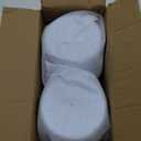 4Pcs White Trailer Wheel Hub Center Cap 4.25" Stainless Wheel Cover Rim Hubcap for Travel Trailer Camper RV (Fit 4.25" Bore 3.66" H White)