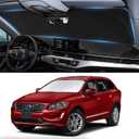 Custom Fit XC60 Windshield Sunshade for 2018 2019-2024 2025 2026 Volvo XC60 SUV Accessories Front Window Shield 210T Silver Coating Cover for Windshield Sun Visor Protector Blocks UV Keep Car Cool