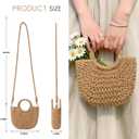 Avisky Beach Purse Straw Crossbody Bags for Women Straw Purse Beach Bag Woven Summer Purses for Women 2026