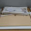 WOHOMO Folding Desk, Small Foldable Desk 31.5" for Small Spaces, Space Saving Computer Table Writing Workstation for Home Office, Easy Assembly, Oak (Beige)