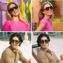 SOJOS Retro Square Polarized Aviator Sunglasses Womens Mens Trendy Vintage Aviators Shades SJ2613