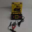 STANLEY BC50BS Fully Automatic 15 Amp 12V Bench Battery Charger/Maintainer with 50A Engine Start, Alternator Check