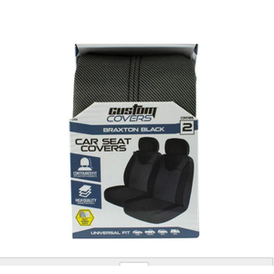 Custom Accessories Black Bucket Low Back Seat Cover