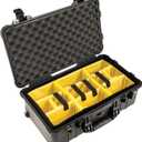 Pelican 1510 Case with Padded Dividers (Black)