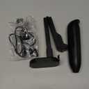 Electric Milk Frother Handheld: Rechargeable 3 in 1 - LED Digital Display with 3 Speeds Portable Stainless Steel Drink Foam Mixer for Milk Coffee, Lattes, Cappuccino, Matcha - Charcoal Black