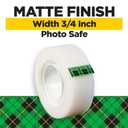 Scotch Magic Tape, Invisible, Repair Christmas Cards and Use as Holiday Gift Wrap Supplies for Christmas, 20 Tape Rolls