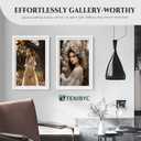 16x24 Poster Frame 4 Pack - White Solid Wood Picture Photo Frame - Woodgrain Series - Room, Office, Gallery, Studio Display - Wall Hanging