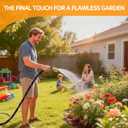 Garden Hose 100ft - Non-Expandable, Flexible, Kink-Free - 3/4'' Fitting High-Pressure & Lightweight Garden Water Hose with Burst Resistance - All-Weather Use for Gardens, Car Washing & Pet Care