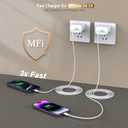 [Apple MFi Certified]10FT Fast iPhone Charger,Extra Long Apple Charger Fast Charging 2Pack USB C Charger Block Plug + 10Foot Lightning Cable Cord for iPhone 14/Pro/Pro Max/Plus/13/12/11/XS/XR/X/SE2022