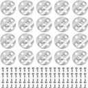 20Pcs Servo Horn Metal Aluminum 25T Silvery Servo Disc for Robot Mechanical Claw Rc Car Helicopter Mg945 Mg995 Mg996
