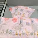 Honeydak 4 Pcs Silly Goose Birthday Party Tablecloths Pink 1st Baby Shower Gingham Table Cover Disposable Plastic Tablecloths Goose Theme Party Supplies for 1st Boys Girls Summer Decorations, Pink