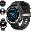 Smart Watch, 2026 AMOLED 1.43" Fitness Smartwatch for Men Women, Bluetooth 5.4 Call, 130+Sports Modes, 60+Days Flashlight, Heart Rate/Sleep Monitor, IP68 Waterproof Activity Tracker for Android iOS