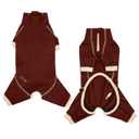 ROZKITCH Cat Body Suit to Stop Licking, Cat Body Suit with Legs After Surgery Anxiety Jacket with Four Legs, Onesie Body Suit After Surgery Brown 2XL