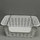 Small Stacking Storage Basket with Metal Handle